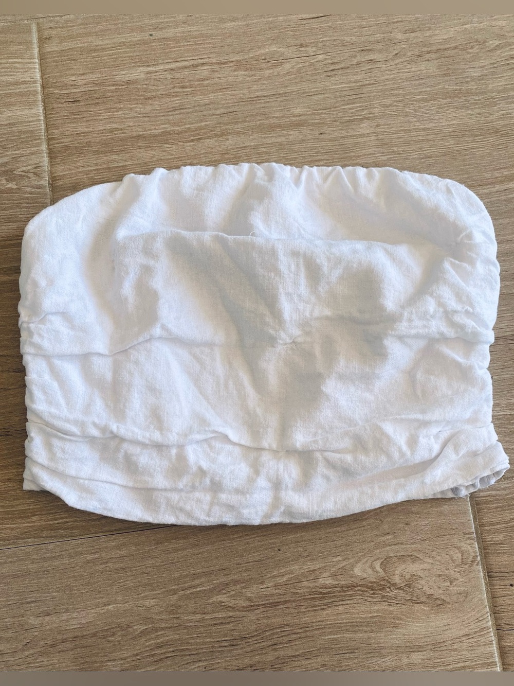 White Strapless Bandeau Tube Top Size S